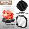 Stainless Steel Multi-Fruit Slicer Cup – 8-Blade Cutter for Strawberries,