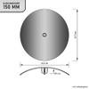 LANZZAS Stove Pipe Cleaning Flap (Door) - Diameter 150 mm