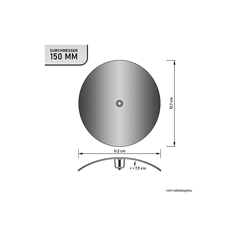 LANZZAS Stove Pipe Cleaning Flap (Door) - Diameter 150 mm