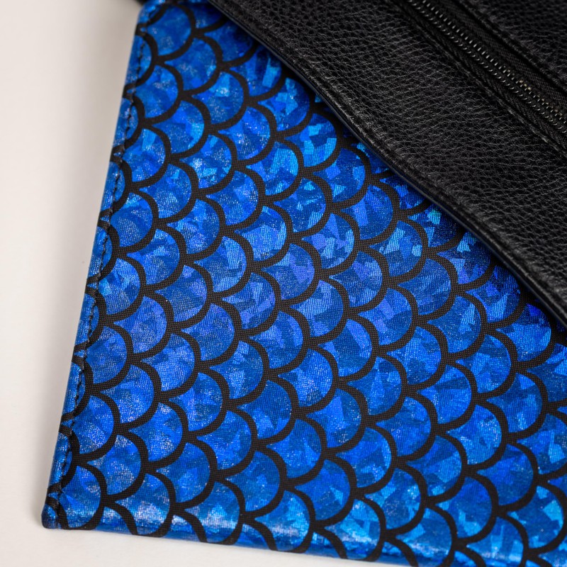 Disabled Blue Badge Holder Parking Permit Wallet in Holographic Scales,