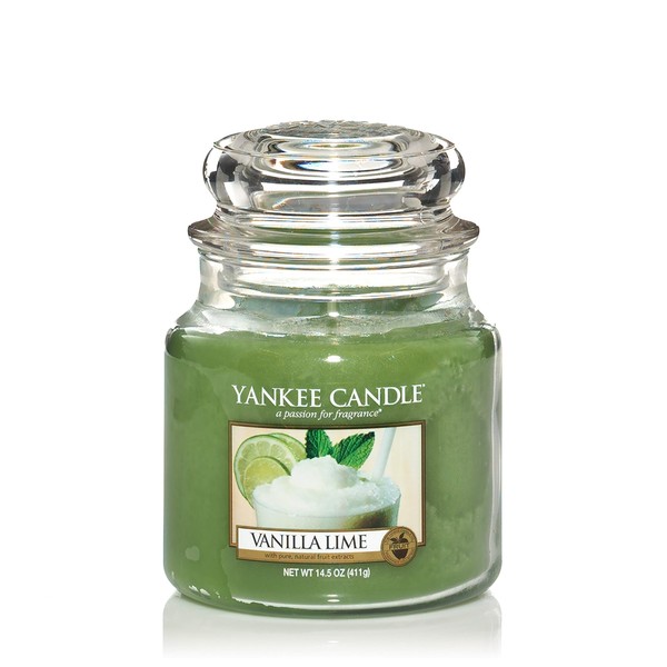 Yankee Candle Medium Jar Candle, Vanilla Lime