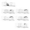 COLLBATH 1 Set of Eyebrow Stencil Paper Eyebrow Stencil Eyebrow