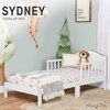 Dream On Me Sydney Toddler Bed in White, Greenguard Gold
