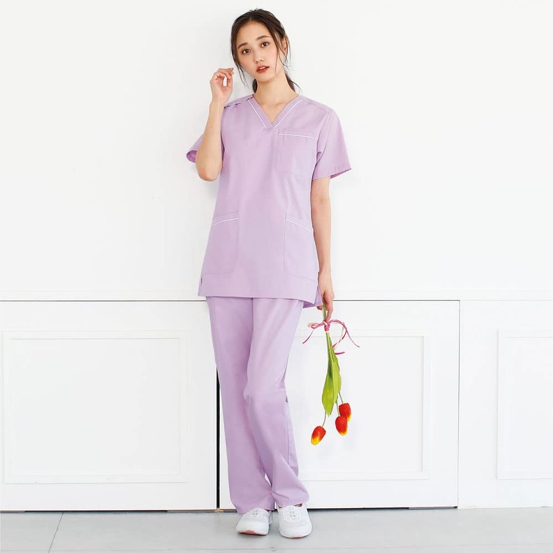 Nurse Scrubs Sweet Medical Nursing Lab Coat for Women, citron