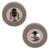 Excel Architectural DH3578 Round Bathroom Turn & Release, Black Nickel/Polished