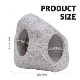 FORYNXHWIN Fish Tank Decoration Accessories, Natural Ceramic Stones Aquarium Ornament, Fish Tank Cave Hideaway Rock for Shrimp, Cichlid, Betta Fish & Aquatic Pets Masking and Breeding