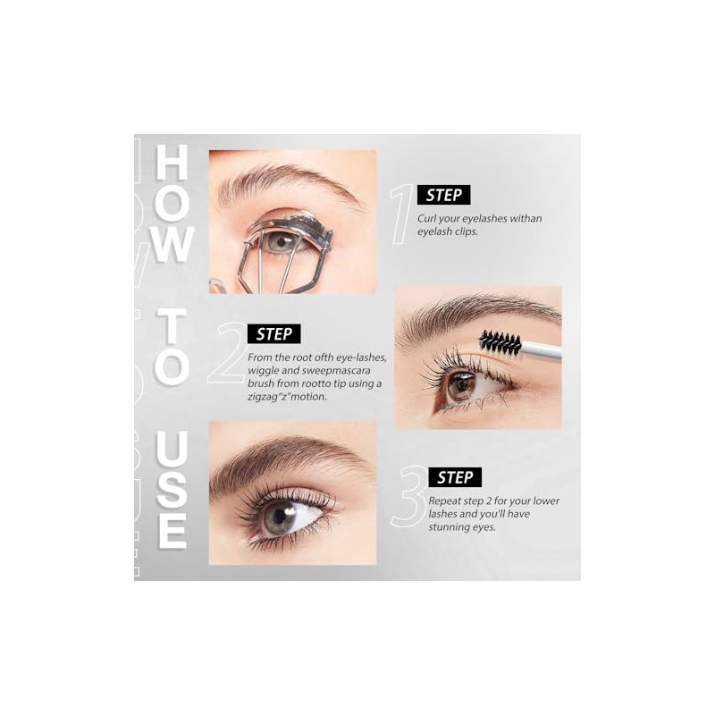 Máscara de pestañas Green Lash, resistente al agua, de larga