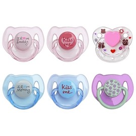 Juego de chupete magnético de 6 piezas, color rosa, azul, morado para muñecas de bebé renacido, accesorios de juguete, adecuados para regalos de niños (estilo rosa, azul y púrpura)