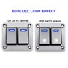 Xhtechnology 2 Gang Aluminum Rocker Switch Panel - 12V/24V Switch