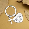 Waeceip Christian Keychain For Women Cross Keychain Bible Verse Religious