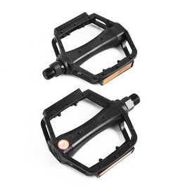 EIRONA A Pair Bike Pedals, Lightweight Platform Pedals with Reflector for Mountain Bike Road Bike BMX/MTB Bike, Threads Size 9/16