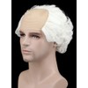 Karlery Short Curly Fits Old Man Bald Cap Mad Scientist
