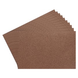 Rebower 12Pcs Foam Sheets Crafts Glitter Foam Arts Paper 12 x 8 x 5/64 Inch [for Crafts Project, Scrapbooking, DIY, Party Handicraft, Costumes]-30cm x 20cm x 2mm / Brown