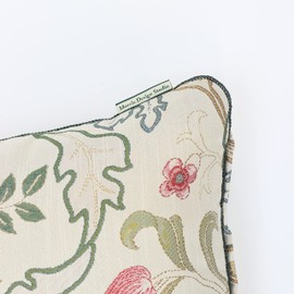 Kawashima Textile Celcom LL1725 Morris Design Studio Back Cushion Cover Marie Isabelle Red 17.7 x 17.7 inches (45 x 45 cm)