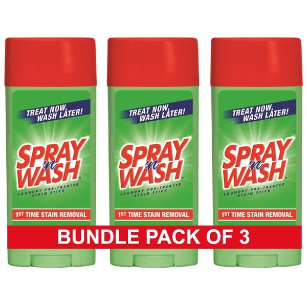Spray 'n Wash Pre-Treat Laundry Stain Stick, 3 Oz (Pack Of 3)