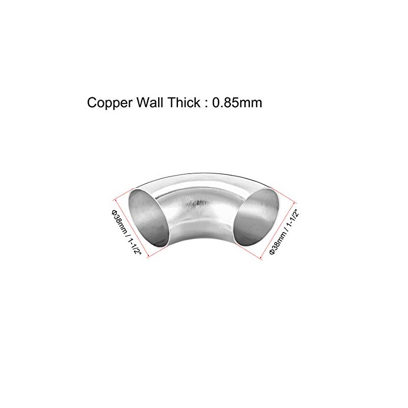 sourcing map Stainless Steel 304 Pipe Fitting Long Radius 90