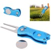 BiKING! Golfer Green Fork, Stainless Steel Golfer Fork Metal Folding
