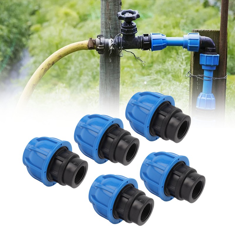 5PCS Plumbing Fittings Water Pipe Quick Connector Coupling Kit Female