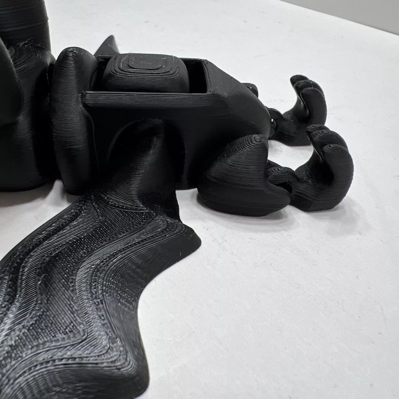 3D Printed Black Articulating Glider Bat