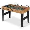 48” Foosball Table, Competition Sized Game Table with Adjustable Table