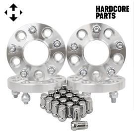 4 QTY 20mm 5x4.5 (5x114.3) Hubcentric Wheel Spacers 12x1.5 Studs + 20 QTY Spline Lug Nuts and Key Fits/Compatible with Hyundai Genesis Tiburon Veloster Kia Optima Mazda CX-5 Miata MX-6 Jeep Toyota