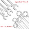 Evponk 20 Pcs Mini Combination Wrench Set, Metric SAE Open