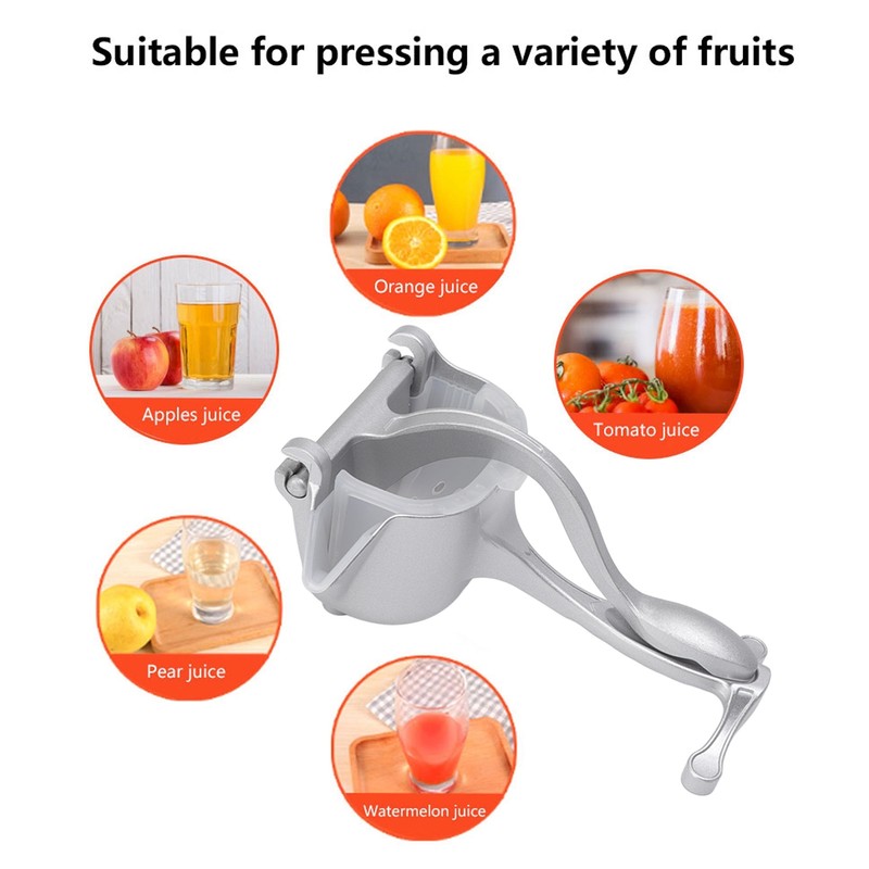 Manual Juice Squeezer Aluminum Alloy Portable Orange Lemon Squeezer Fruit