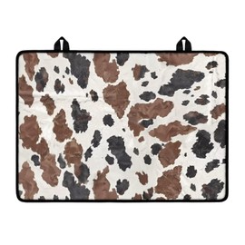 Yatixapu Stove Top Covers, Cow Print Brown Heat-Resistant Stove Top Cover for Electric, 20.96" x 29.18" Anti-Slip Waterproof Mat for Glass Stove Top Protector Pad Multipurpose Foldable Cooktop Cover