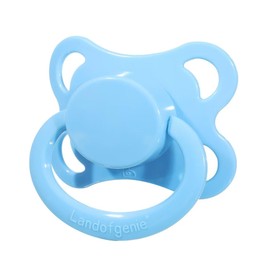 Landofgenie - Chupetes grandes para adultos, tamaño grande, con forma de luna, color azul