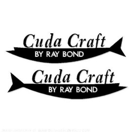 Unbranded Cuda Craft Boat Yacht Decals 2PC Set Vinyl High Quality New Stickers OEM