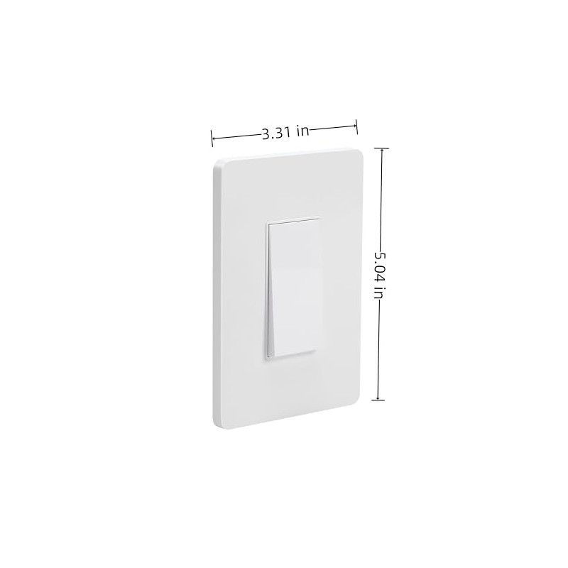 Smart Light Switch Without Neutral Wire,WiFi HUB has Compatibility Requirements,Single