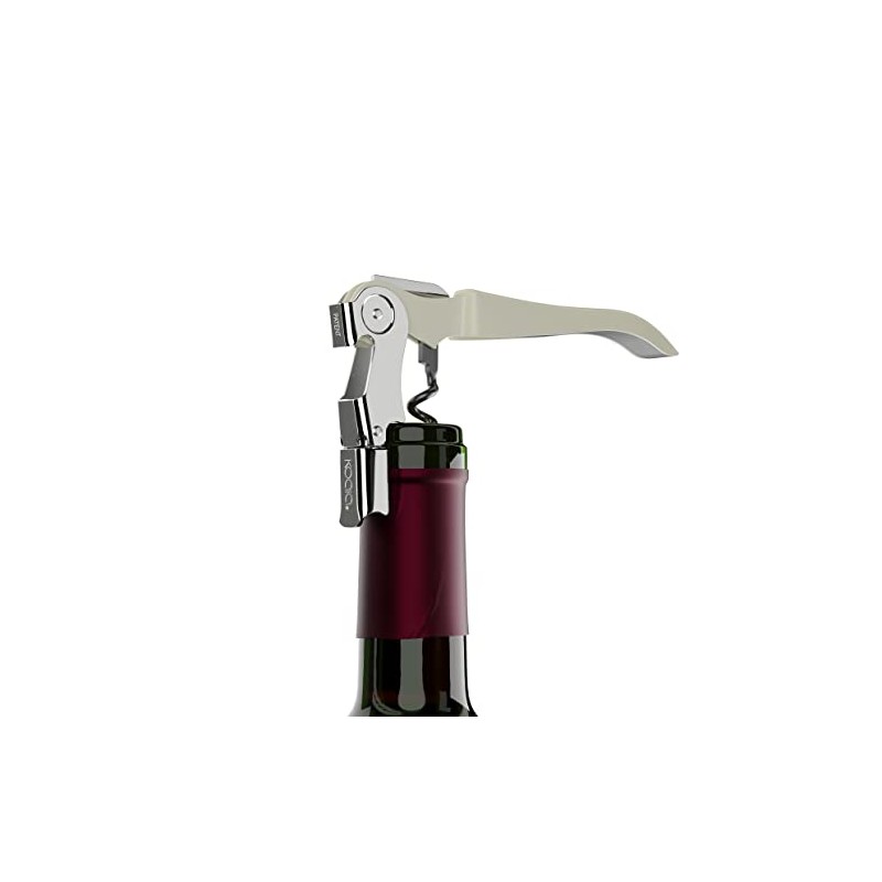 Koala Spain AC Two-Stroke Corkscrew, Stainless Steel, White