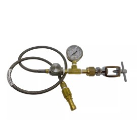 Preece Precision Homefill Oxygen Transfill CGA540 & CGA870 Oxygen Tank w/36" 3,000 PSI w/BLEED