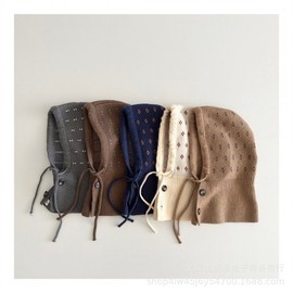 Imported Baby & Kids' Winter Knit Balaclava Neck Warmer Warm Beanie lf2921 Free Size/Coffee 3ea