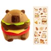 Capybara Plush Toy with Stickers, Soft and Cute Capybara Stuffed