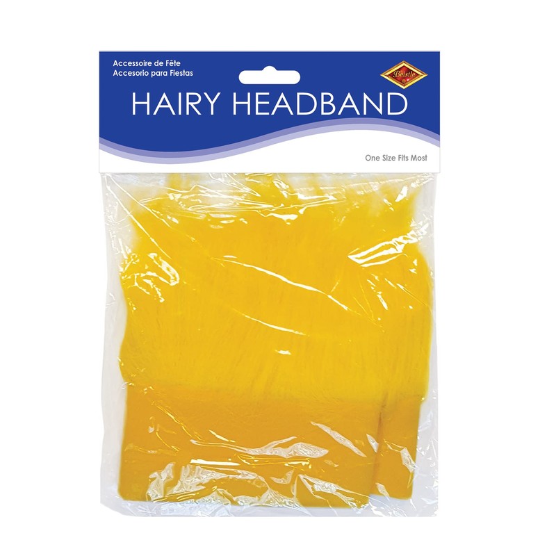 Beistle 60277-Y Hairy Headband, Yellow