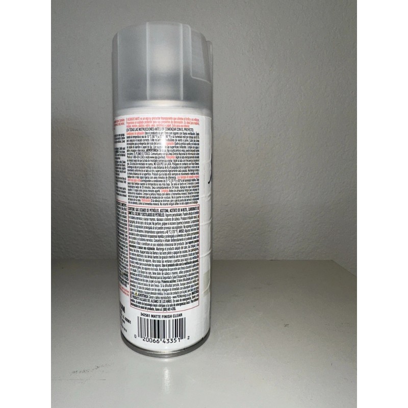 Rust-Oleum Rustoleum Matte Finish Clear Spray Protective Finish Paint 342561
