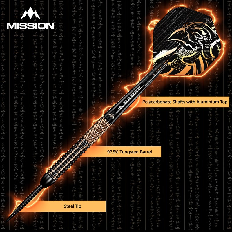 Mission | Horus Darts | Black & Bronze | Electro