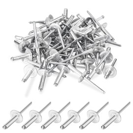 60 Stück Aluminium-Blindnieten, Blindnieten Alu Nieten Set, Blindnieten Sortiment Popnieten für Blech, Industrie, Holzbearbeitung (4.8 * 12)