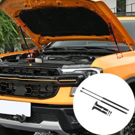 cartiangoUS Black Steel Front Hood Lift Support Shock Struts Kit For Ford Ranger T9 22-24