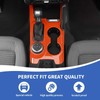 RAZPOY Gear Shift Panel Cover Center Console Cup Holder Trim