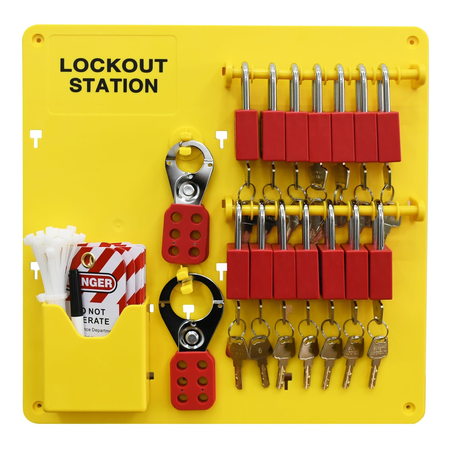 HiLKCO Lockout Tagout Station,Lock Out Tag Out Kits Electrical ...