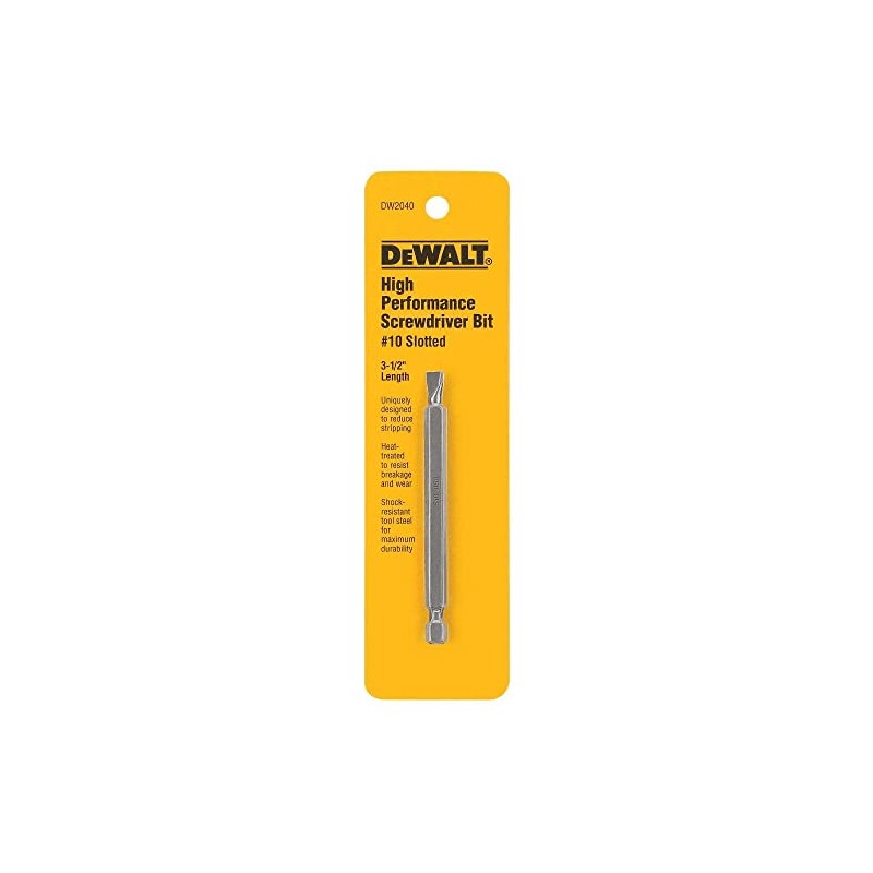 DEWALT DW2040 #10 Slotted Power Bit