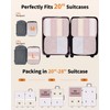 ECOHUB 4-Piece Packing Cubes Compression, 300% Higher Tear Resistance Suitcase