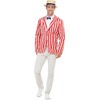 Smiffys 20s Barber Shop Costume, Red & Cream with Jacket,