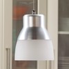 It's Exciting Lighting IEL-5778 Glass Pendant Nickel IR LED Light