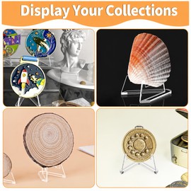 Clear Acrylic Display Stands for Sports Cards – 30-Piece Card Holder Set for Graded Collections & Display