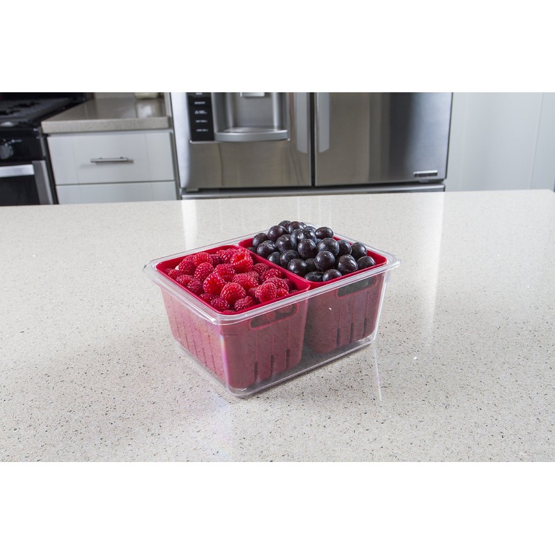 Kitchen Spaces KSDCB12-AMZ Twin Colander Stackable Food Storage Organizer for
