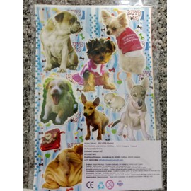 1 Bogen - Hunde Welpe Tiere Aufkleber Sticker Promotion Kindergeburtstag Dekorieren Hobby Basteln Sammeln selbstklebend und vorgestanzt