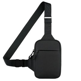 Horktrust Sac de Poitrine Homme/Femme pour Voyage et Tourisme, Brusttasche Herren mit Doppeltasche - Leichte Umhängetasche für Outdoor, Reisen, Radfahren & Camping.